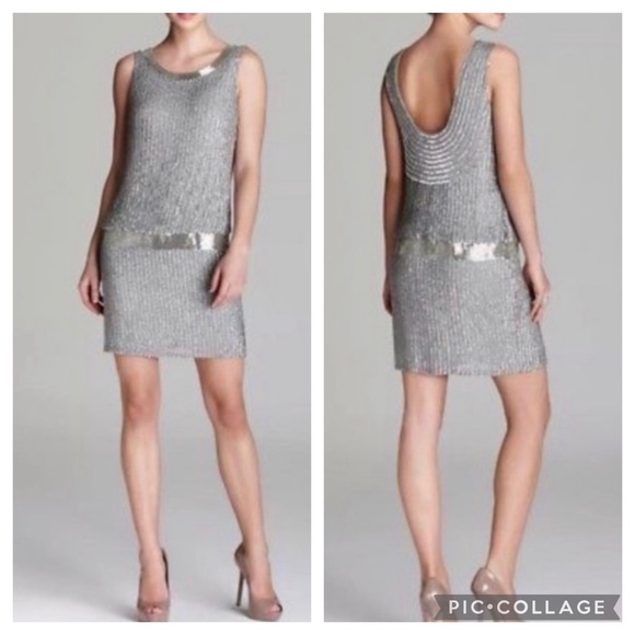 Adrianna Papell Dresses & Skirts - Adrianna Papell fully beaded low back dressy dress